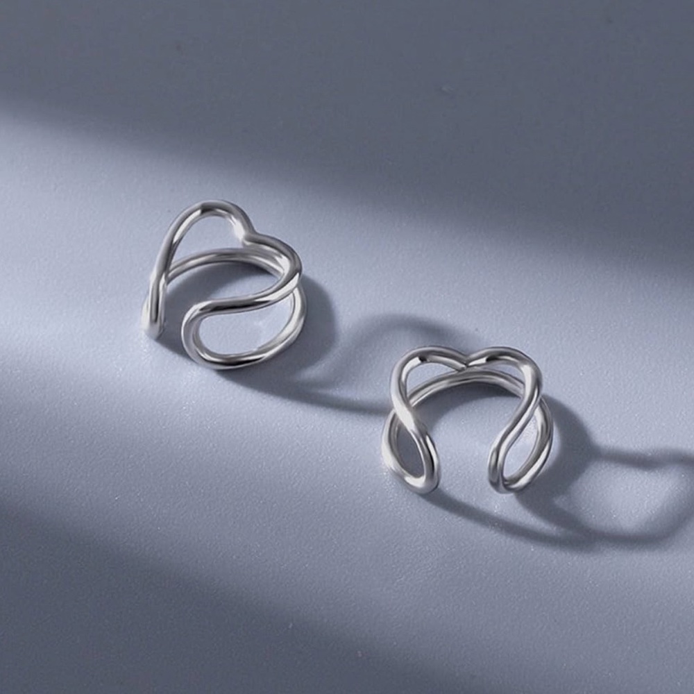 2PC Love Ear Bone Clip No Ear Hole - Picture 3 of 3